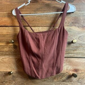 Abercrombie & Fitch Maroon Corset  Top